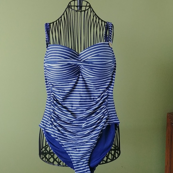 NIP TUCK SWIM Other - NWT Swimwear, size 12, Denin color (blue & white)